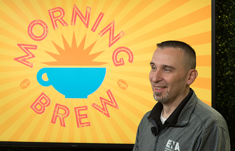 ENA Director of Communications and Public Relations Dan Campana will help set the tone for each day of Emergency Nursing 2021 – A Hybrid Xperience as the host of the talk show “Morning Brew.”